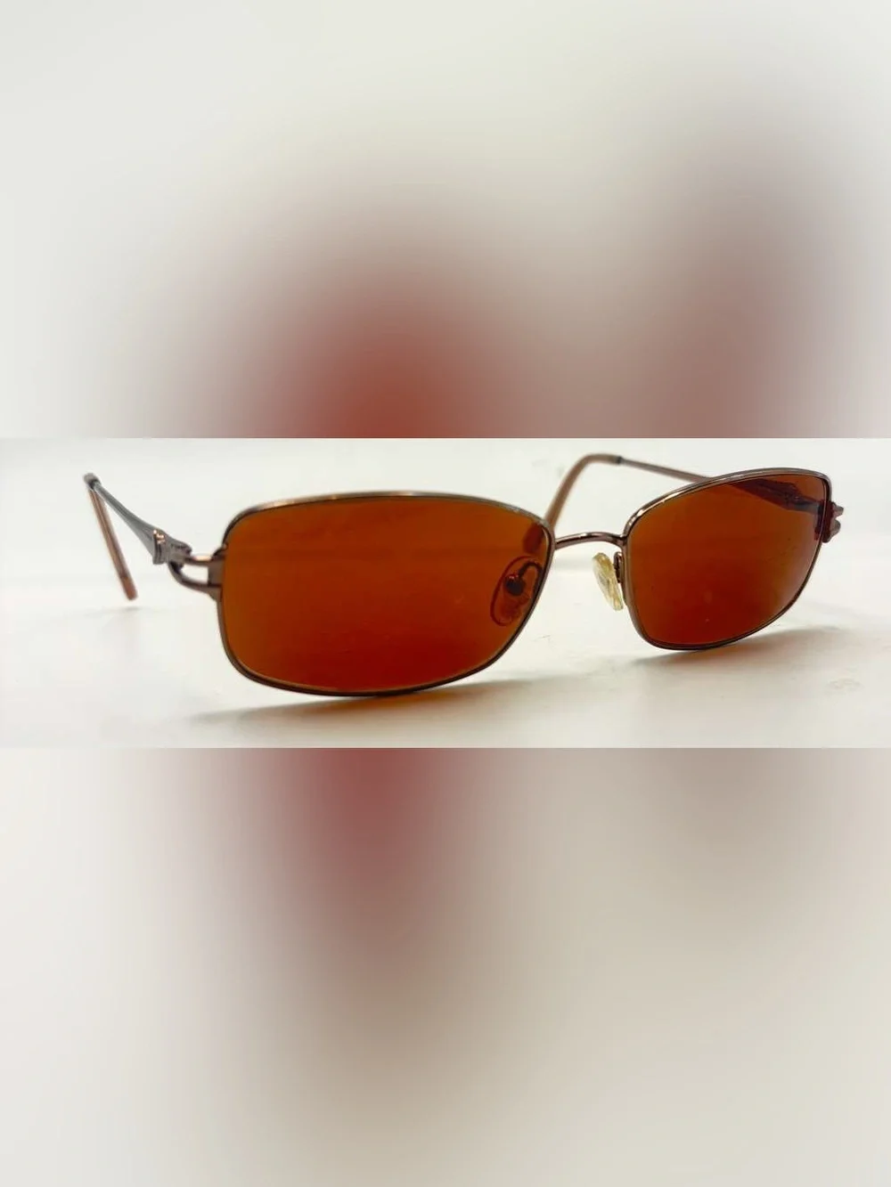 MA525 Brown Oval Metal Sunglasses Frames Only